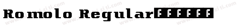 Romolo Regular字体转换